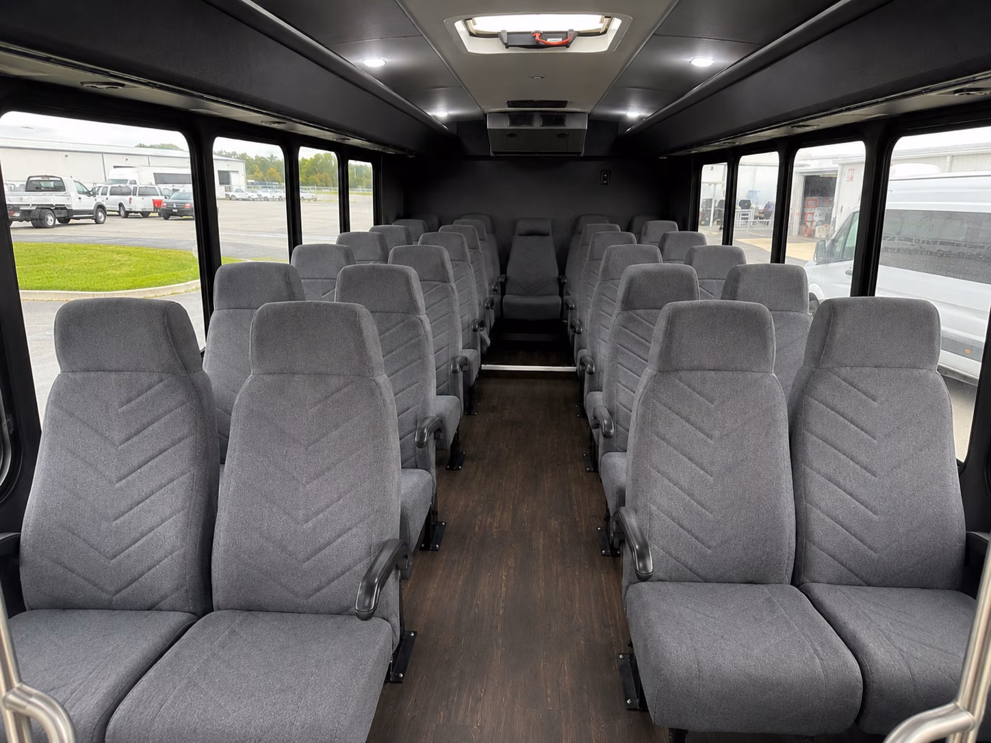 yuba city 18 passenger minibus inside