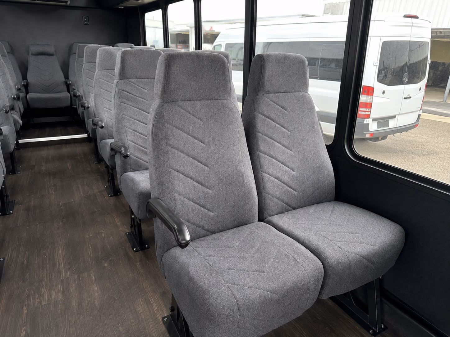 yuba city 18 passenger minibus interior