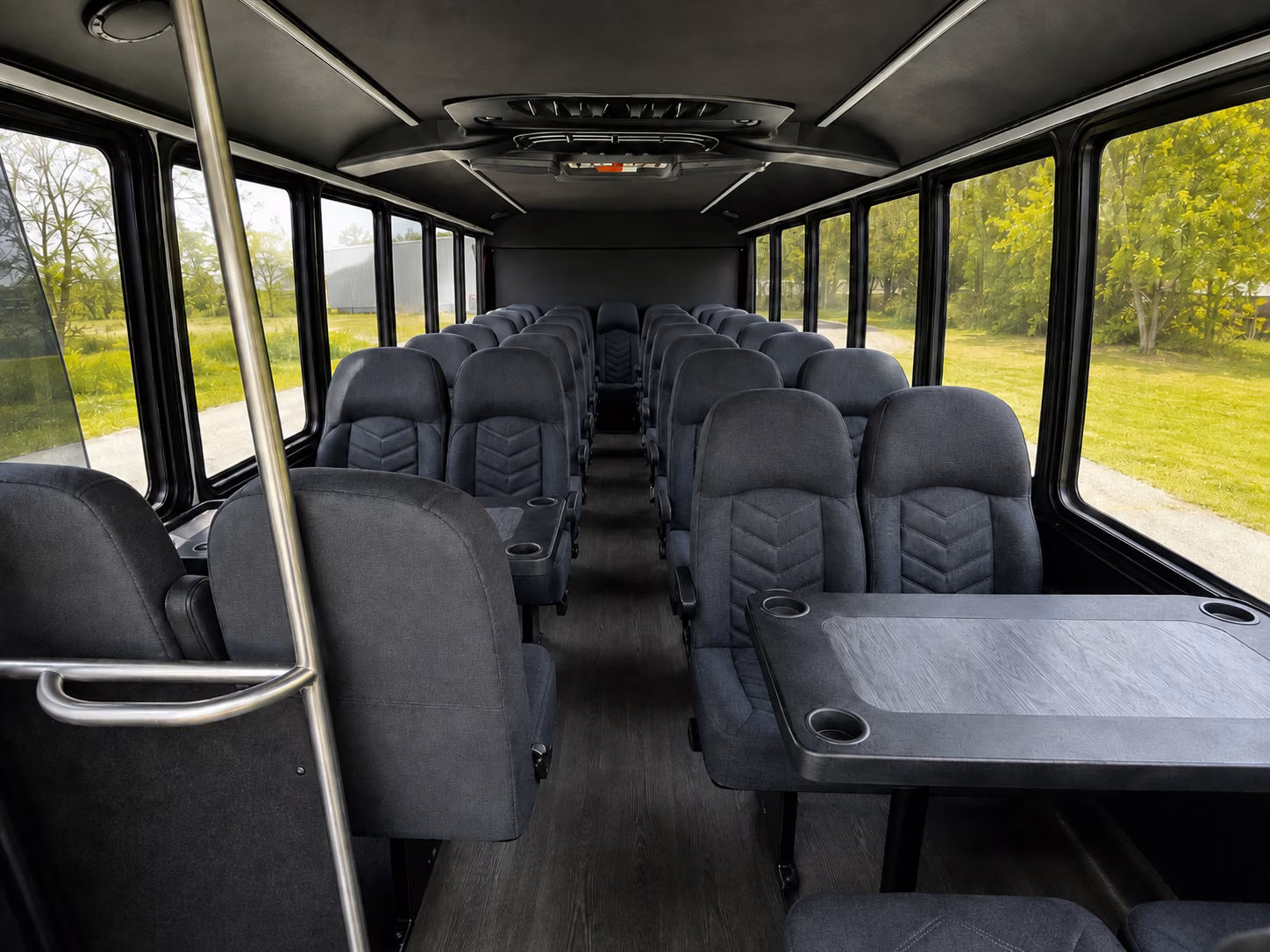 yuba city 20 passenger minibus inside