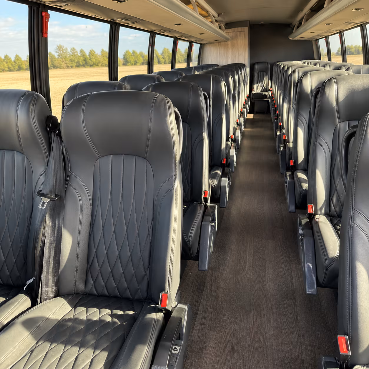 yuba city 30 passenger minibus interior