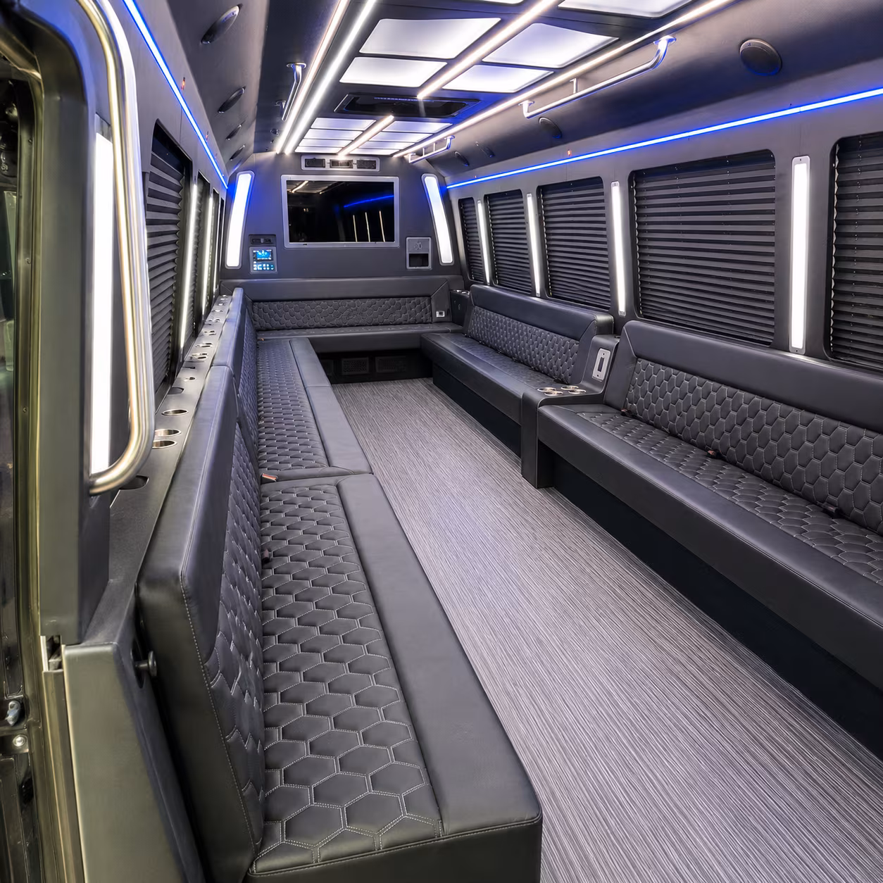 yuba city 40 passenger party bus interior