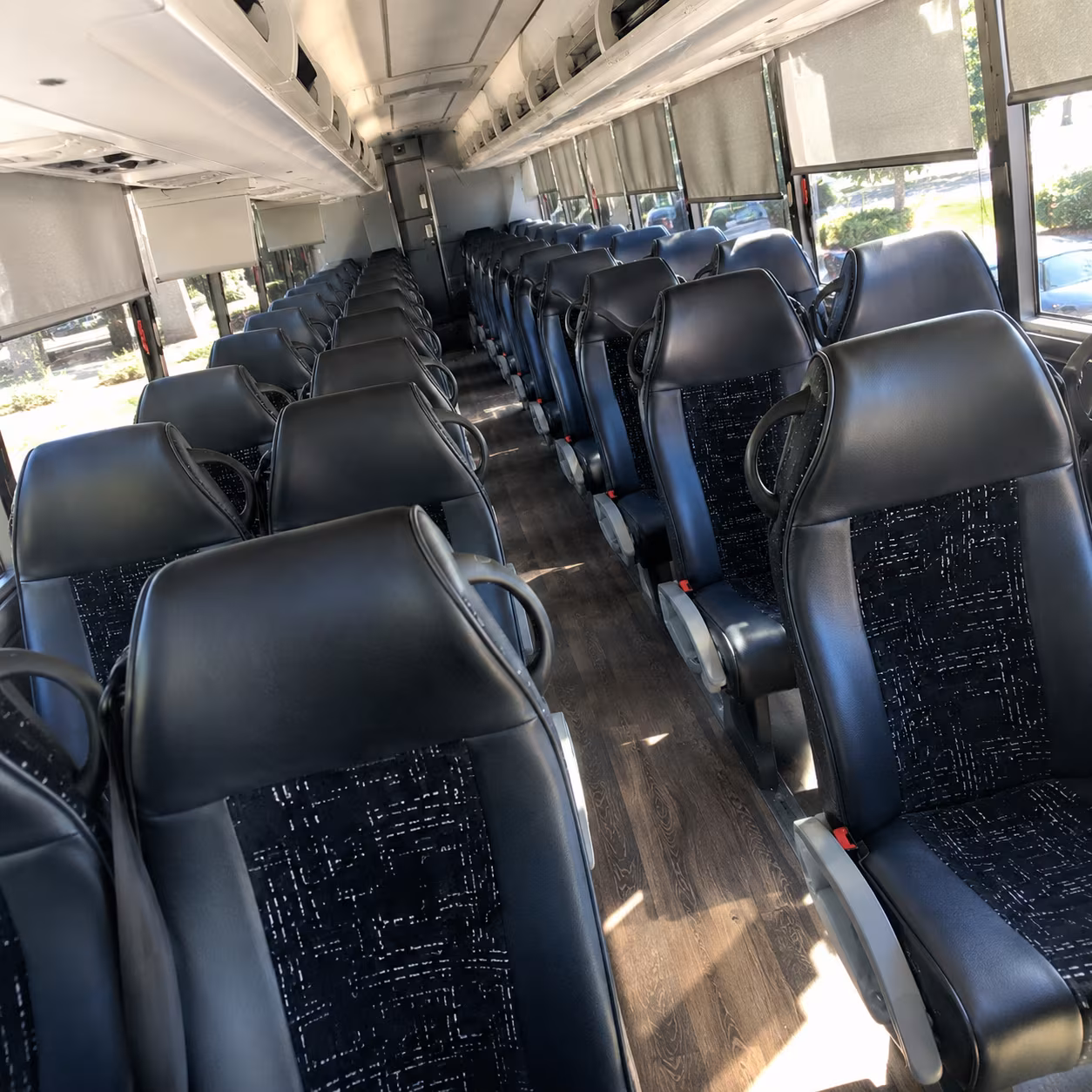 yuba city 56 passenger charter bus inside