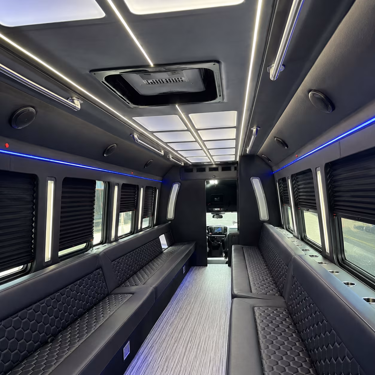 yuba city party bus rental interior