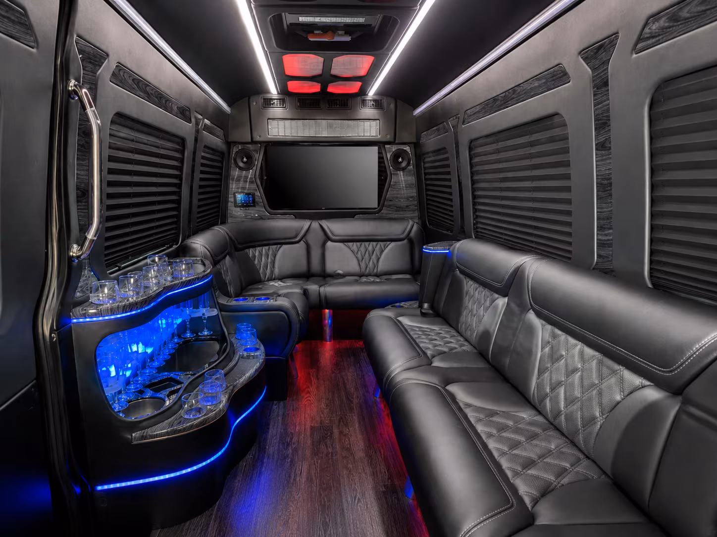 yuba city sprinter limousine inside